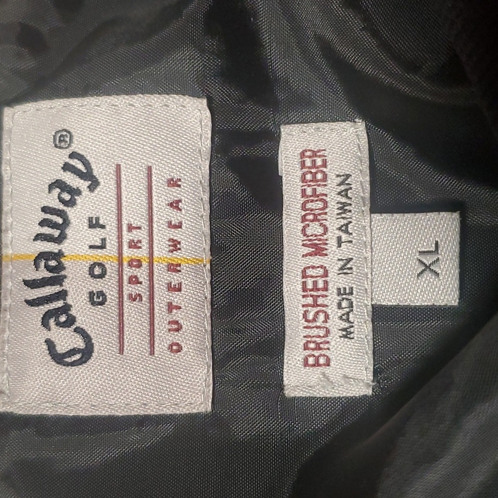 Callaway black v neck golf sweatshirt size XL - Picture 8 of 9